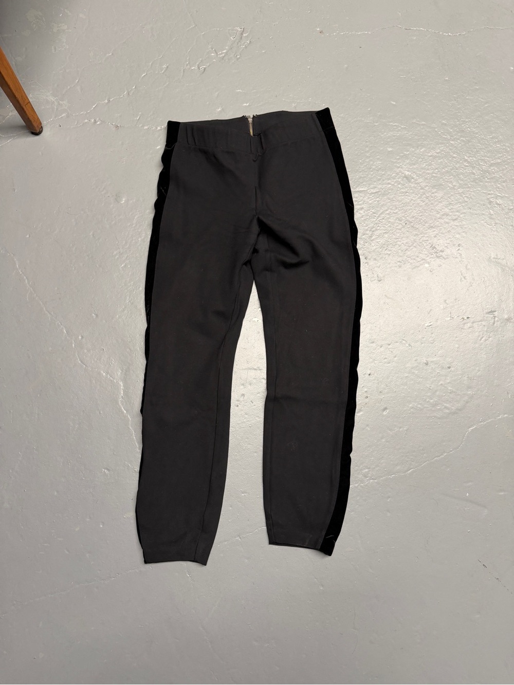 J. Crew Black Slim Tuxedo-Stripe Dress Pants